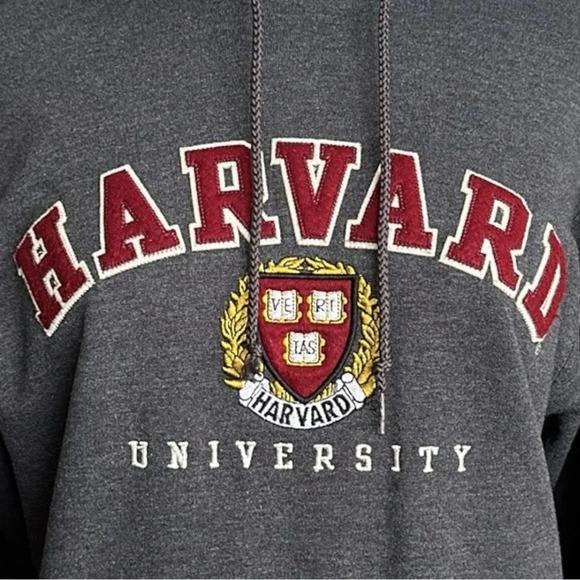 Champion Harvard University Hoodie Sweatshirt Embroidered Spell Out, Size Small - Picture 4 of 15